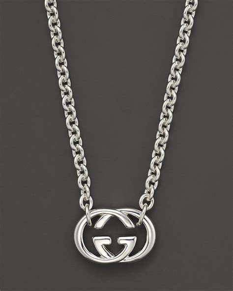 sterling silver gucci necklaces.